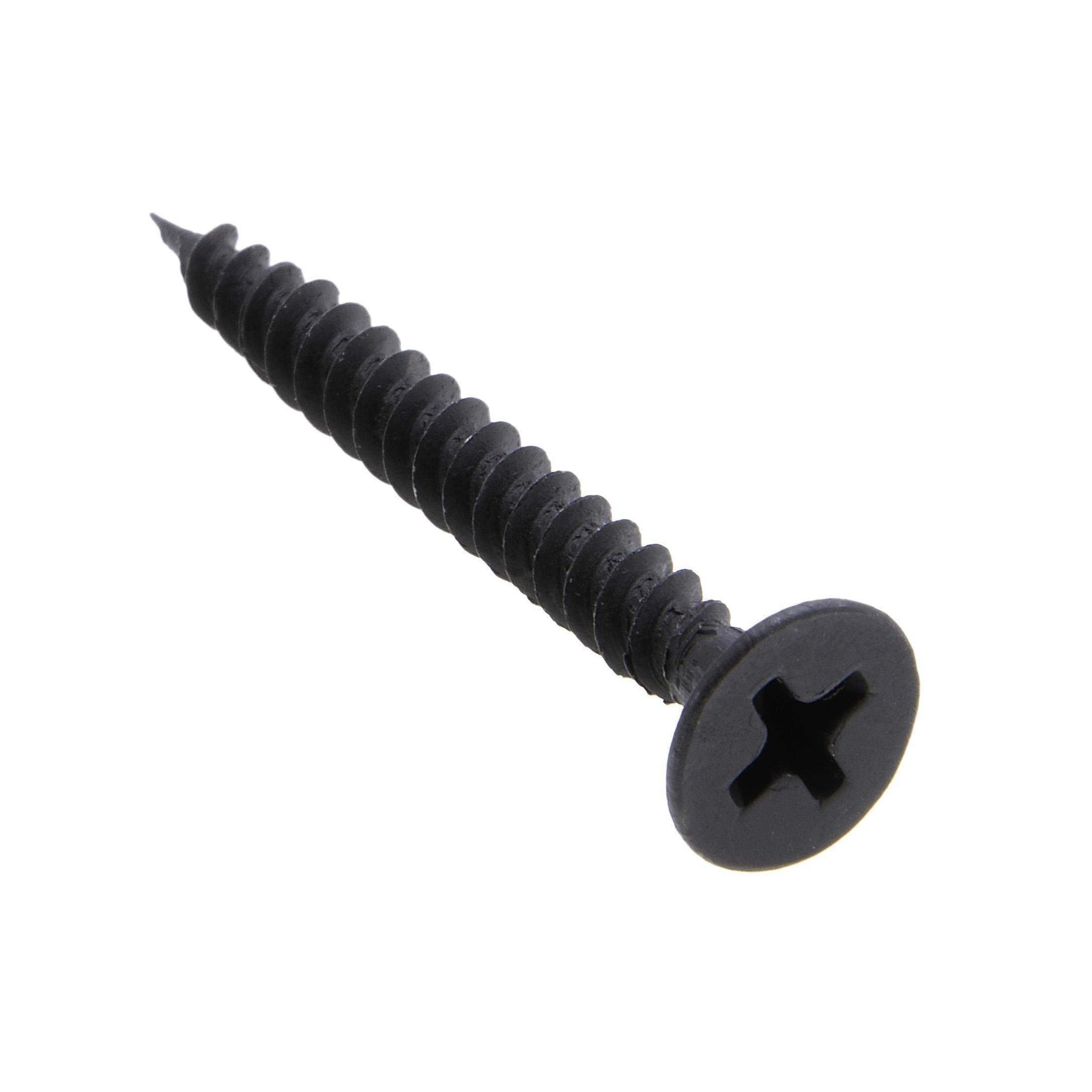 Picture of JDWS3C - 6 x 1-1/4 in. Bugle Head Phillips Drywall Screws - Steel Black Phosphate - Fine Threads - 100qty