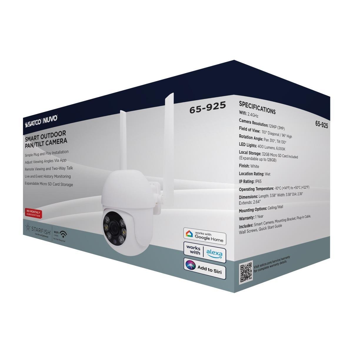 65-925 - Outdoor P&T Camera, White