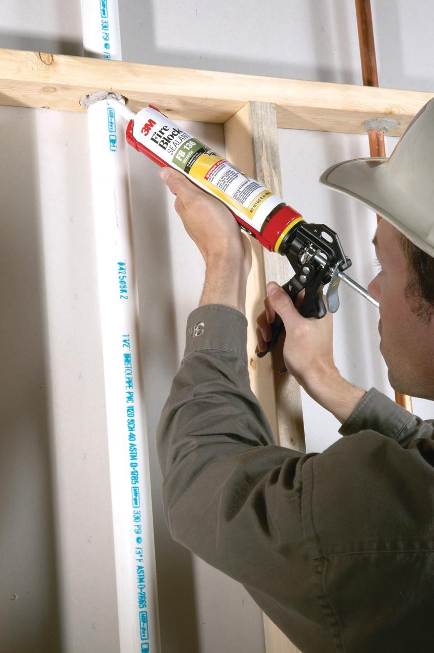 Picture of FB136 - 3M™ Fire Block Sealant FB 136, Gray, 10.1 fl oz Cartridge, 12/case, Restricted