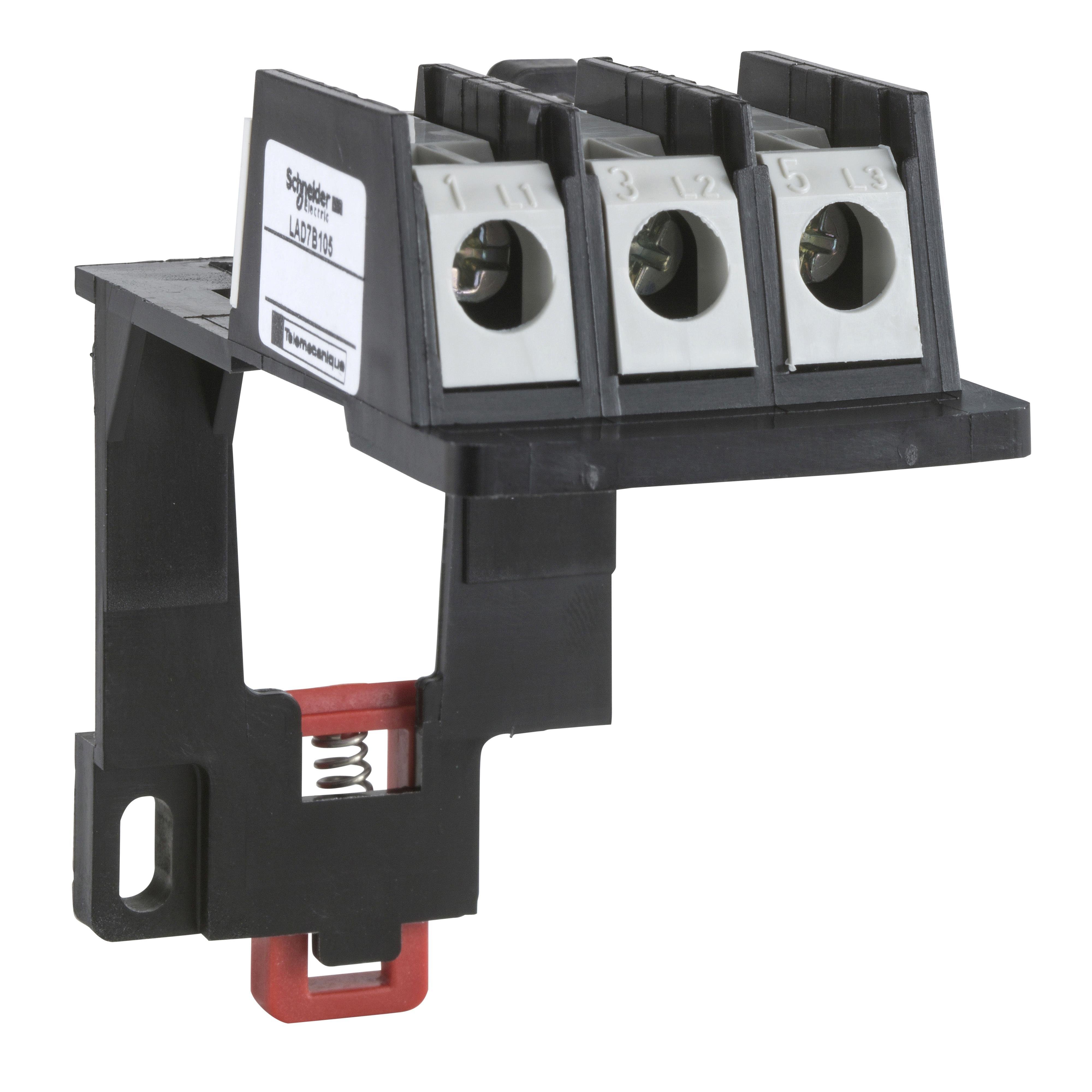 LAD7B105 - Adapter terminal block,TeSys Deca,for separate mounting of LRD15**/LR3D15**