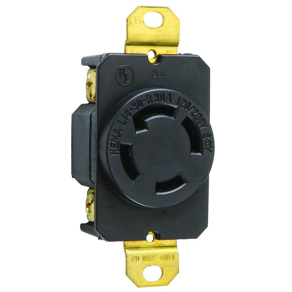 L1830-R - 30A NEMA L1830 Single Receptacle