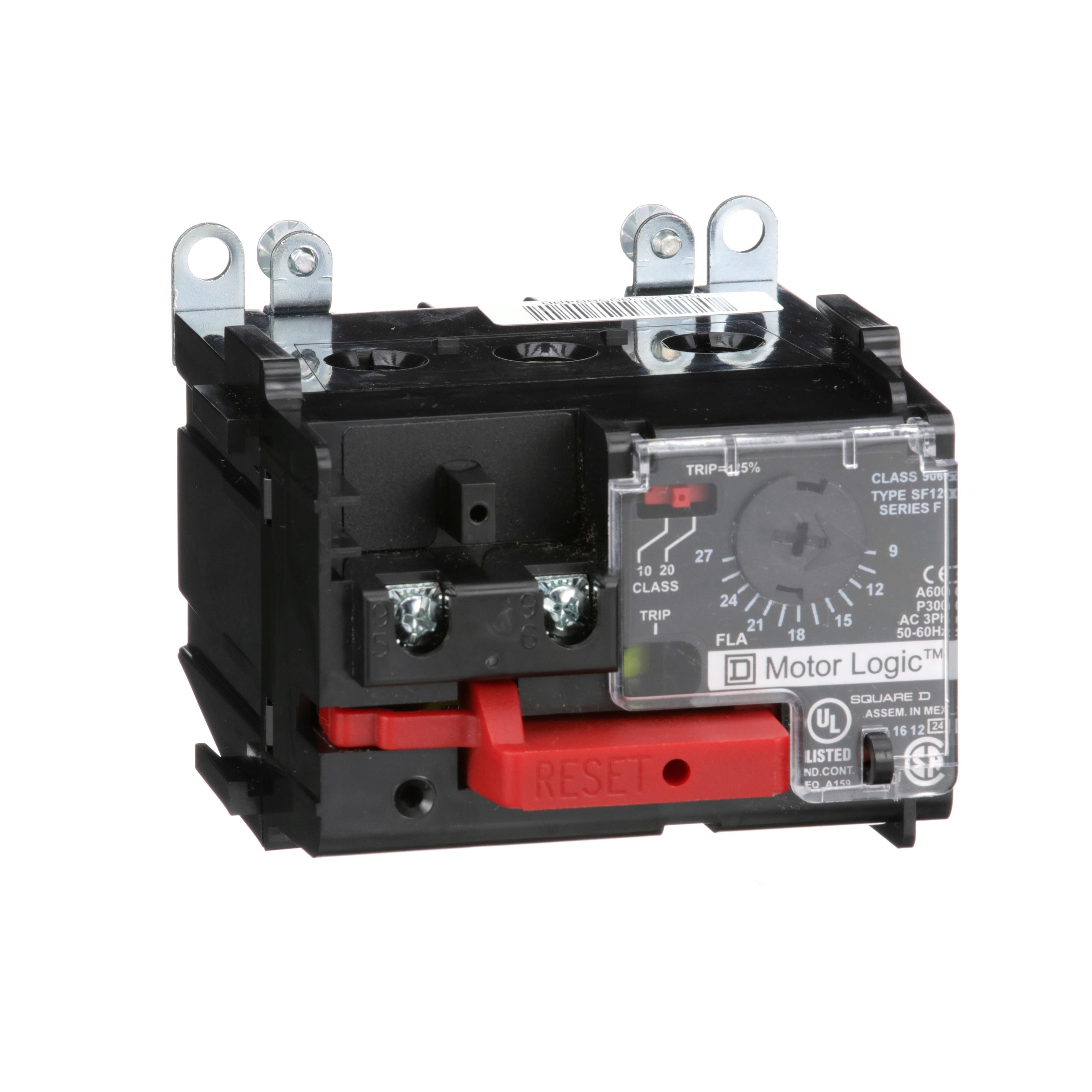 9065SF120 - Overload Relay, Motor Logic, solid state overload relay, NEMA Size 1, 3 pole, 9A to 27A, 600VAC, separate mount