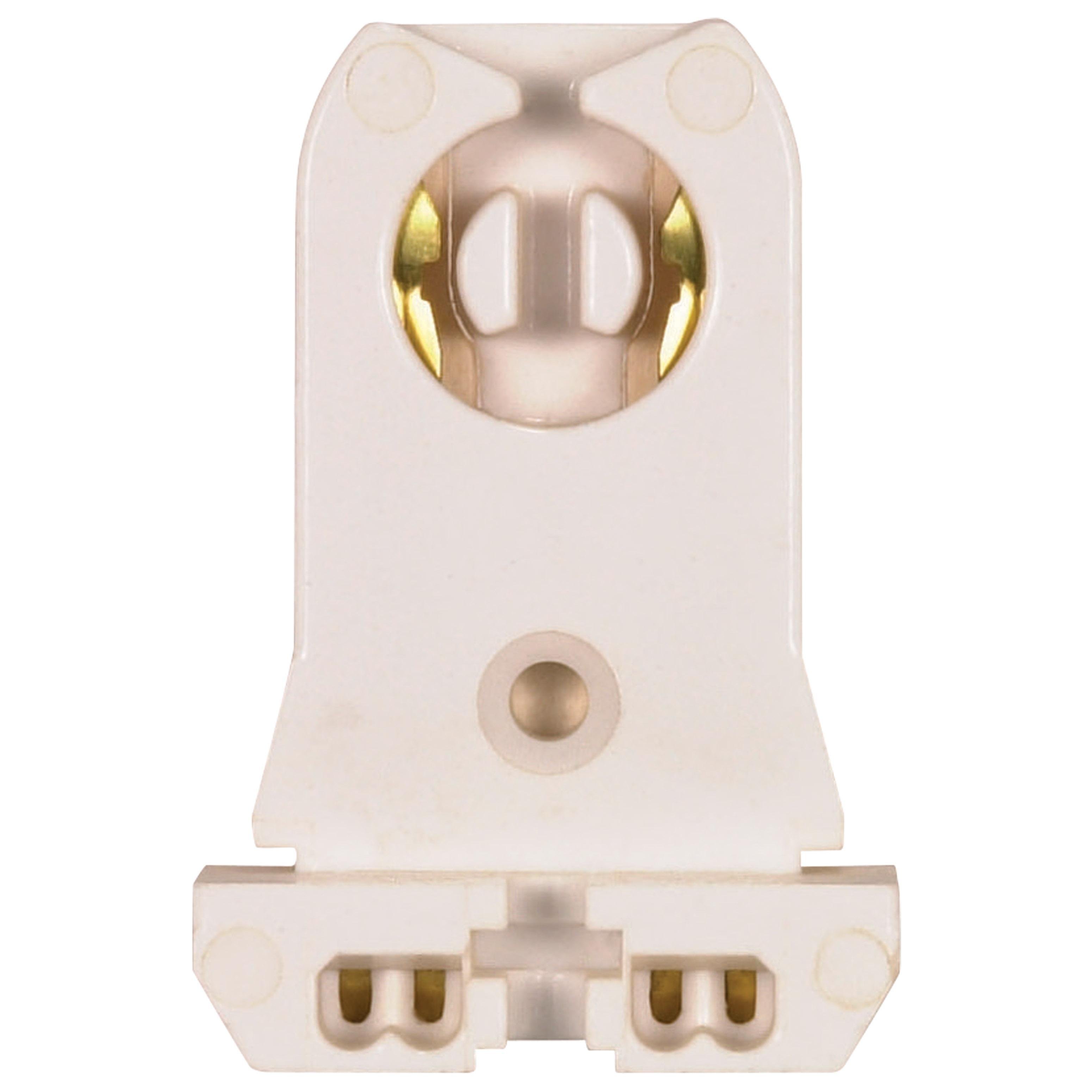 80-1247 - Tall Standard Twist-In Used in Strip Fixtures for Rapid Start Applications Slide-On Mounting 20 Gauge Slots Upper and Lower Made from Urea 660W-60