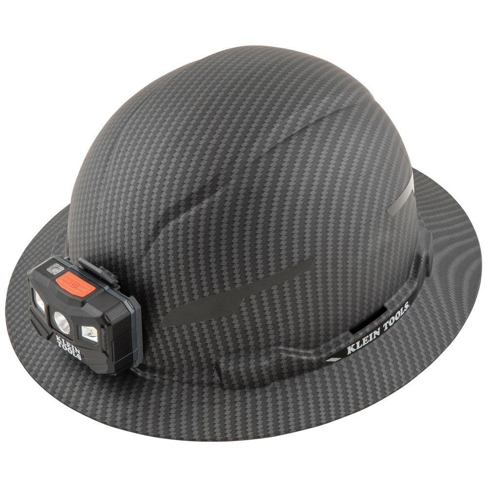60346 - Hard Hat, Premium KARBN™ Pattern, Non-Vented Full Brim, Class E, Lamp
