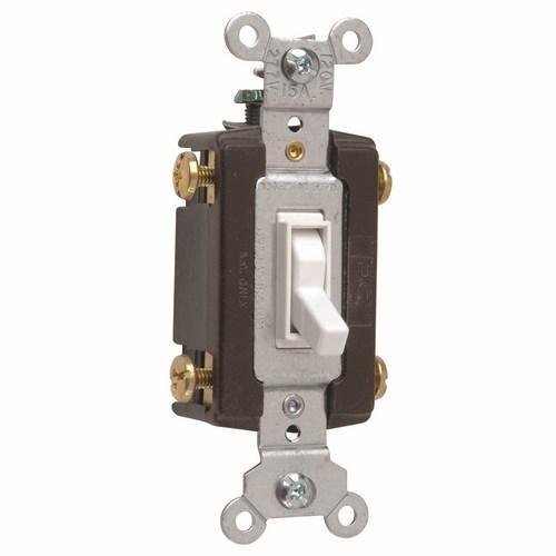664-WG - Trademaster® Grounding Toggle Switch, White