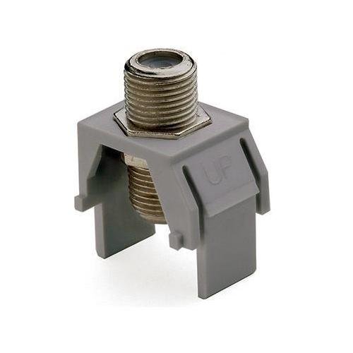 WP3479-GY - Non-Recessed Nickel F-Connector, Gray