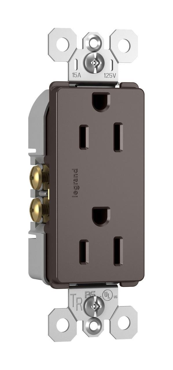 Picture of 885-TR - radiant® Tamper-Resistant Outlet, Brown