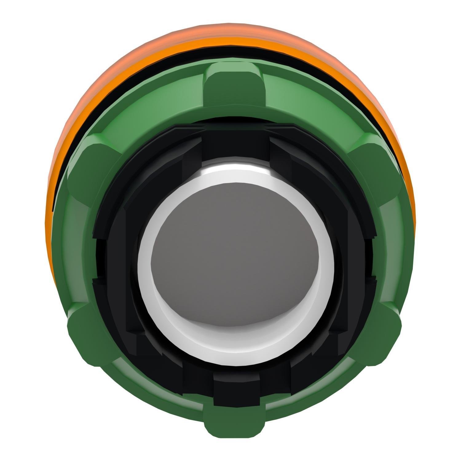 Picture of ZB5AV053 - Head for pilot light, Harmony XB5, plastic, orange, 22mm, plain lens, BA9s base fitting