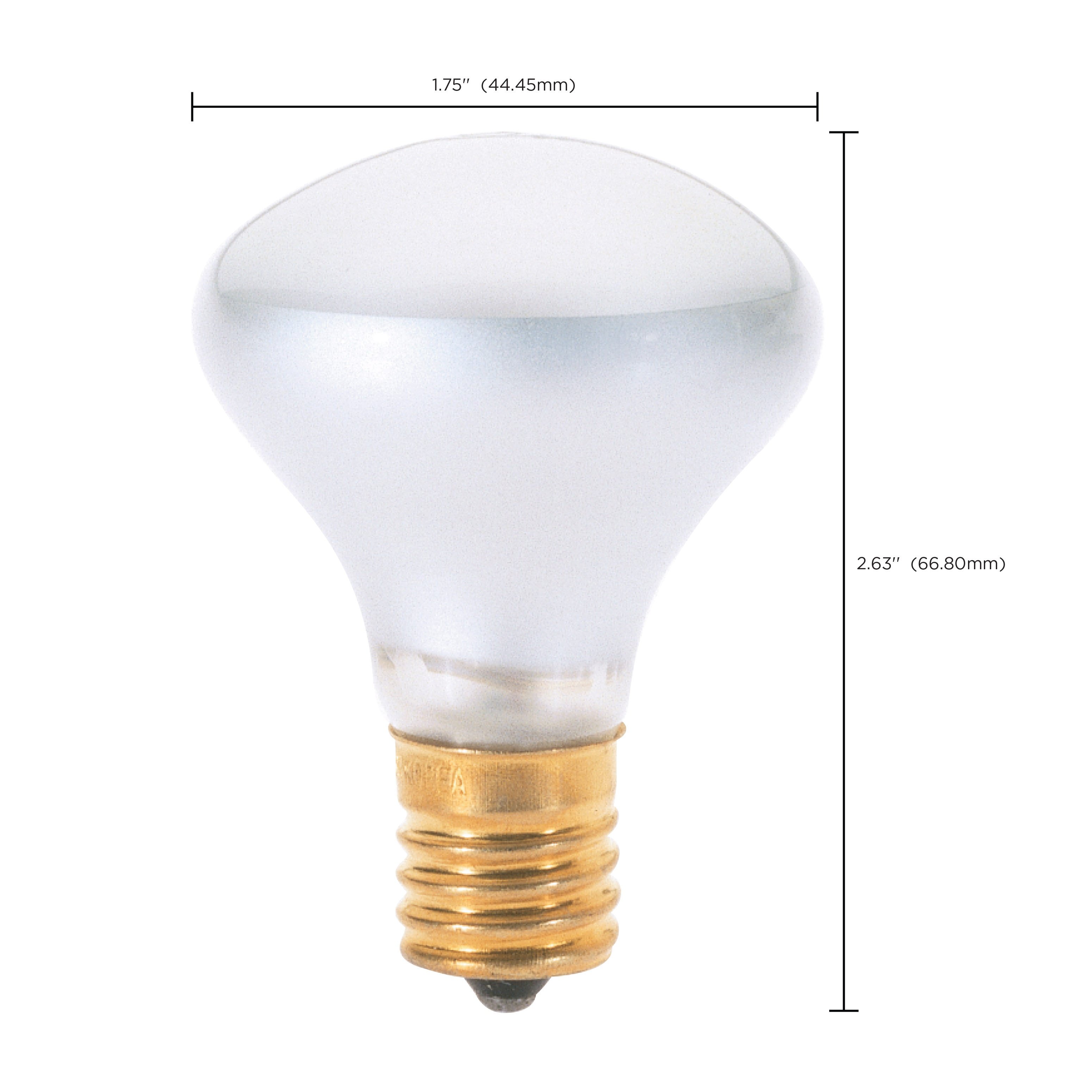 Picture of S3205 - 25 Watt R14 Incandescent - Frost - 1500 Average rated hours - 135 Lumens - Intermediate base - 120 Volt
