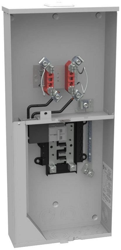 U5168-XL-100-BL-NE - 4 Terminal Ringless Small Closing Plate Horn Bypass 1-100 Ampere Main Breaker 10 Circuit Loadcenter 9-16 In Barrel Lock With Bracket Provision