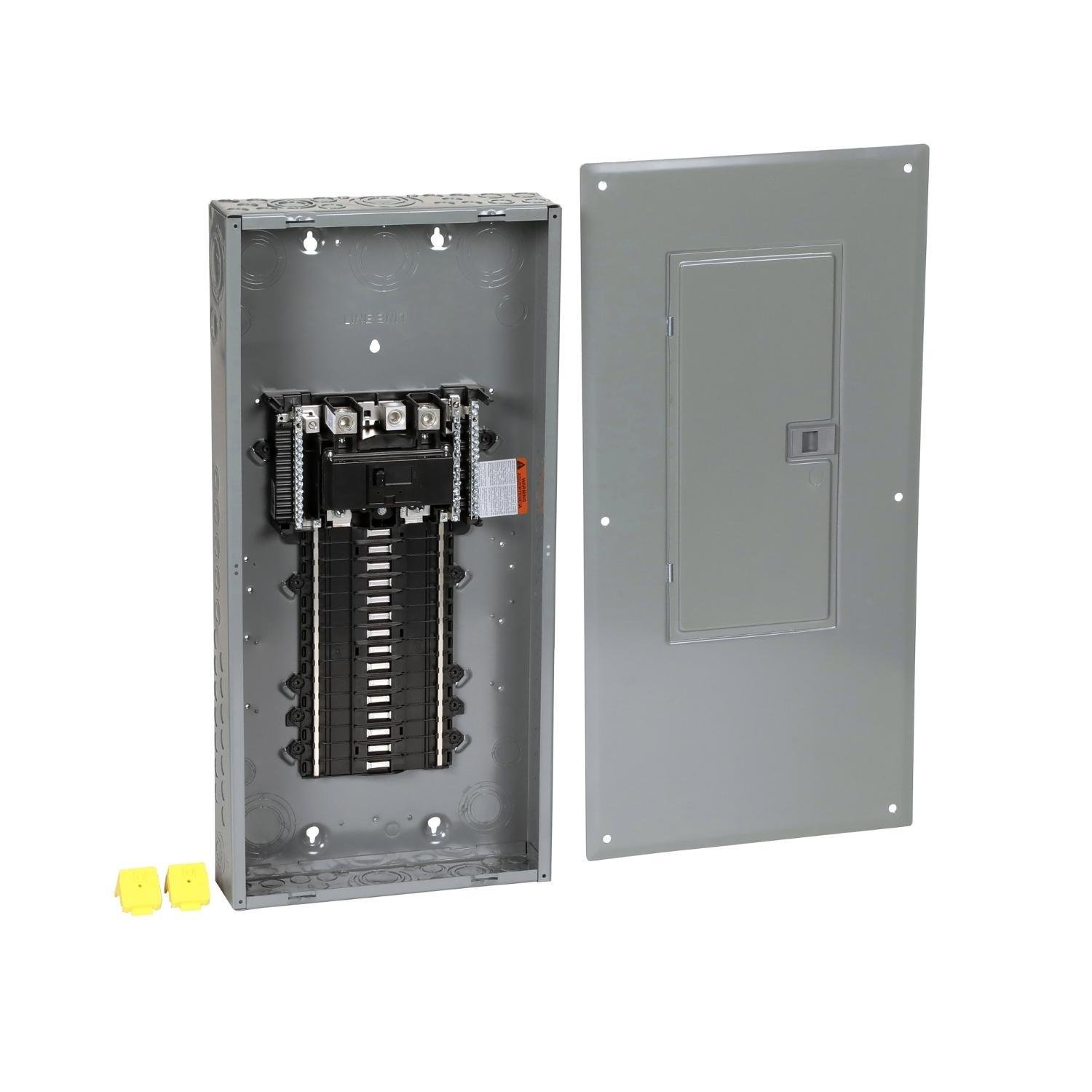 QO130M200PC - Load center, QO, 1 phase, 30 spaces, 30 circuits, 200A convertible main breaker, PoN, NEMA1, combo cover