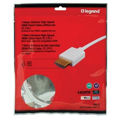 Picture of AC3M01-WH-V1 - 1-meter High Speed HDMI w/ Ethernet Slimline Cable