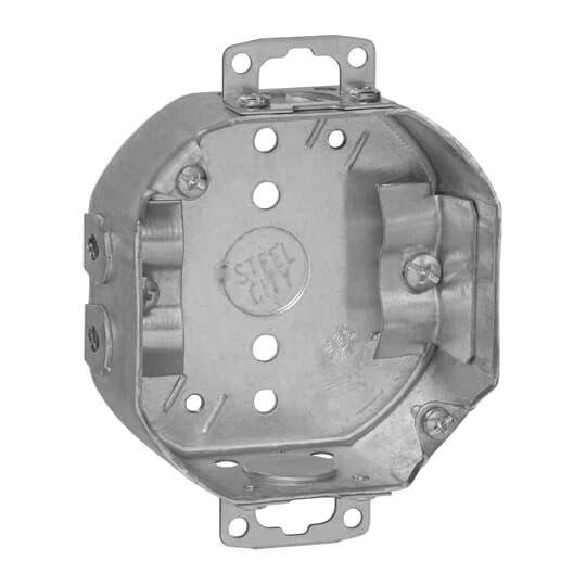 54151NE-30 - 4" Octagonal 1-1/2" Non Metallic Cable Box with Adjustable Ears