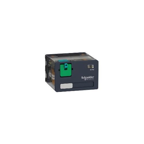 Picture of RPM41BD - plug-in relay, Harmony electromechanical relays, 15A, 4CO, lockable test button, 24V DC