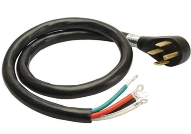 09044ME - 09044ME 4-Feet Round Range Cord, Black