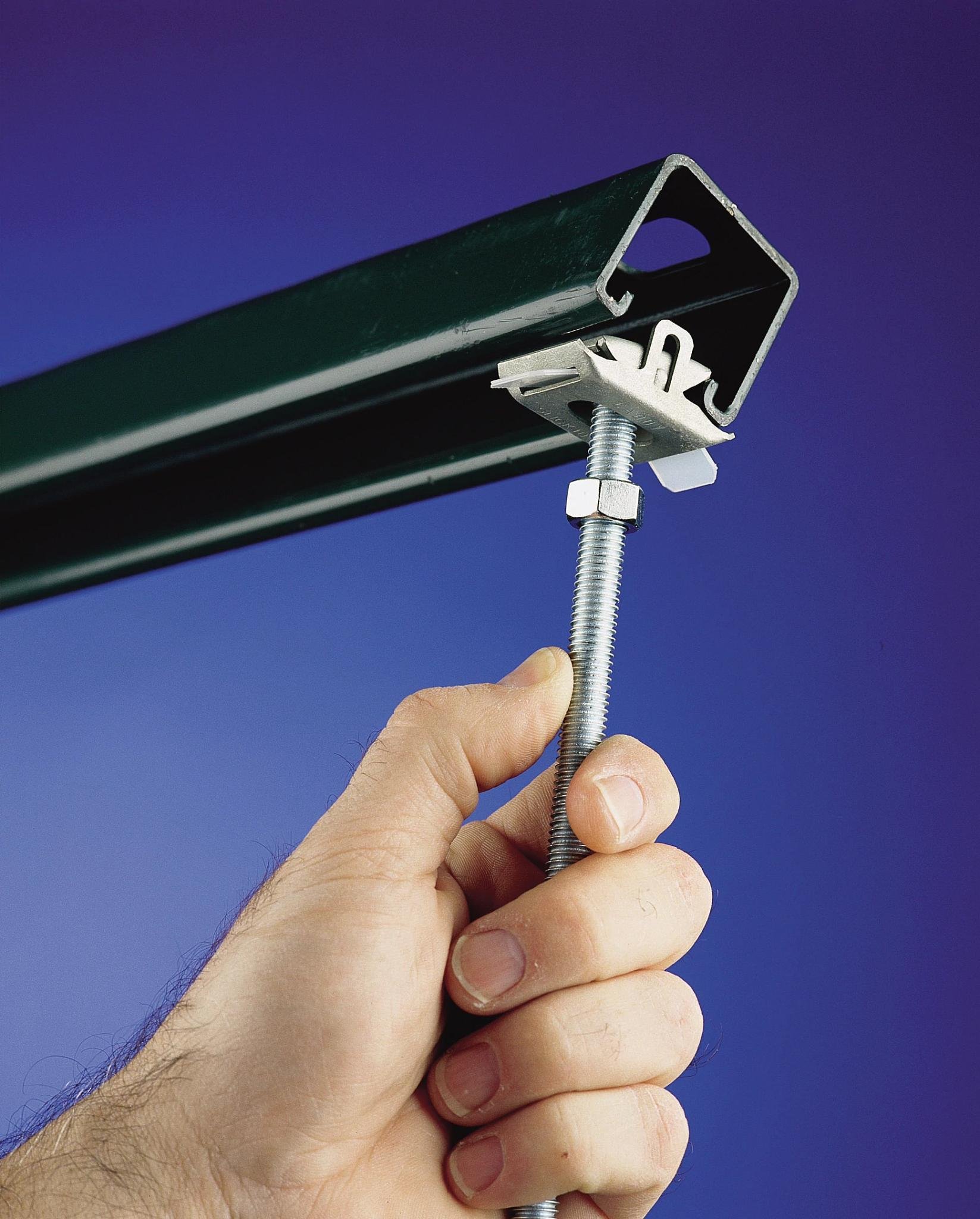 Picture of SLICK250 - nVent CADDY Slick Nut, Polyamide, Spring Steel, 1/4" Hole, Threaded