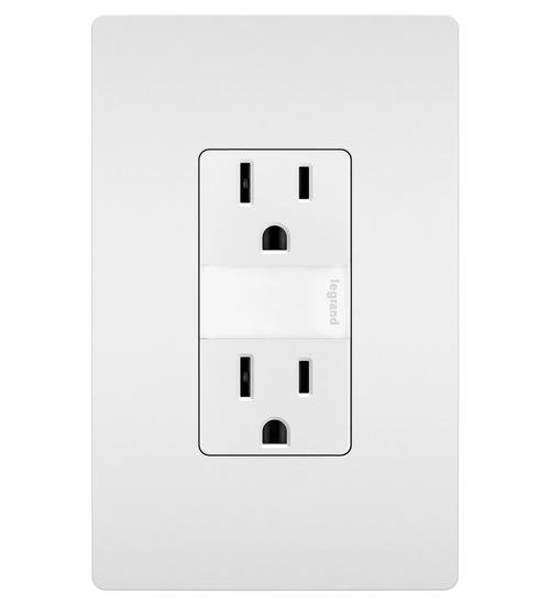 NTL885TRW - radiant® 15A Tamper-Resistant Outlet with Night Light