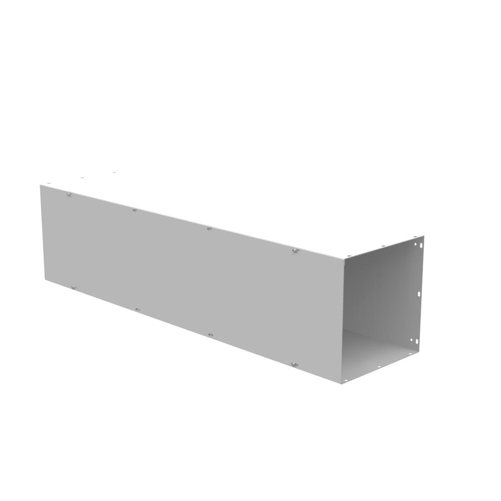 Picture of 121248-GSC1-NK - 12x48x12 Screw Cover Wireway Type 1 UL Listed Steel No Knockouts ANSI 61 Gray