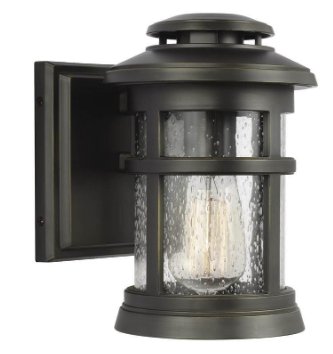 OL14300ANBZ - Newport 1-Light Outdoor Wall Lantern in Antique Bronze