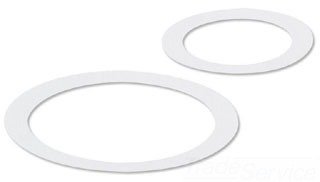 1954 - Extra Wide Flange Trim Ring, 6-3/4", White