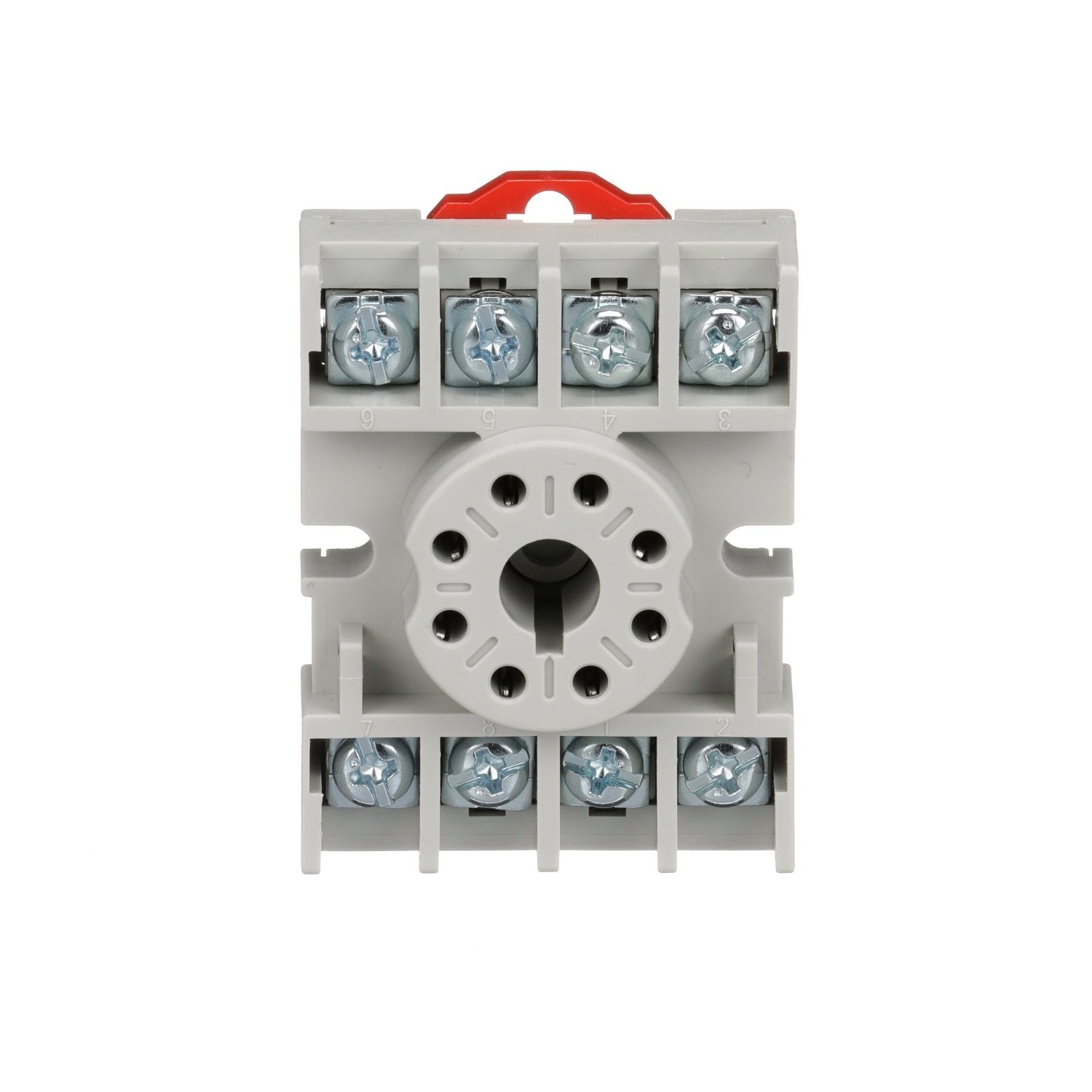8501NR51 - Plug in relay, Type N, relay socket, 8 tubular pin, single tier, for 8501KP relays and 9050JCK timers