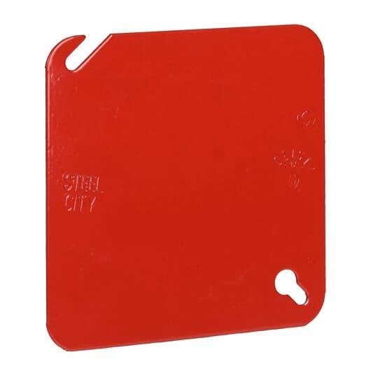 52 C 1RD - FLAT 4-SQUARE RED COVER