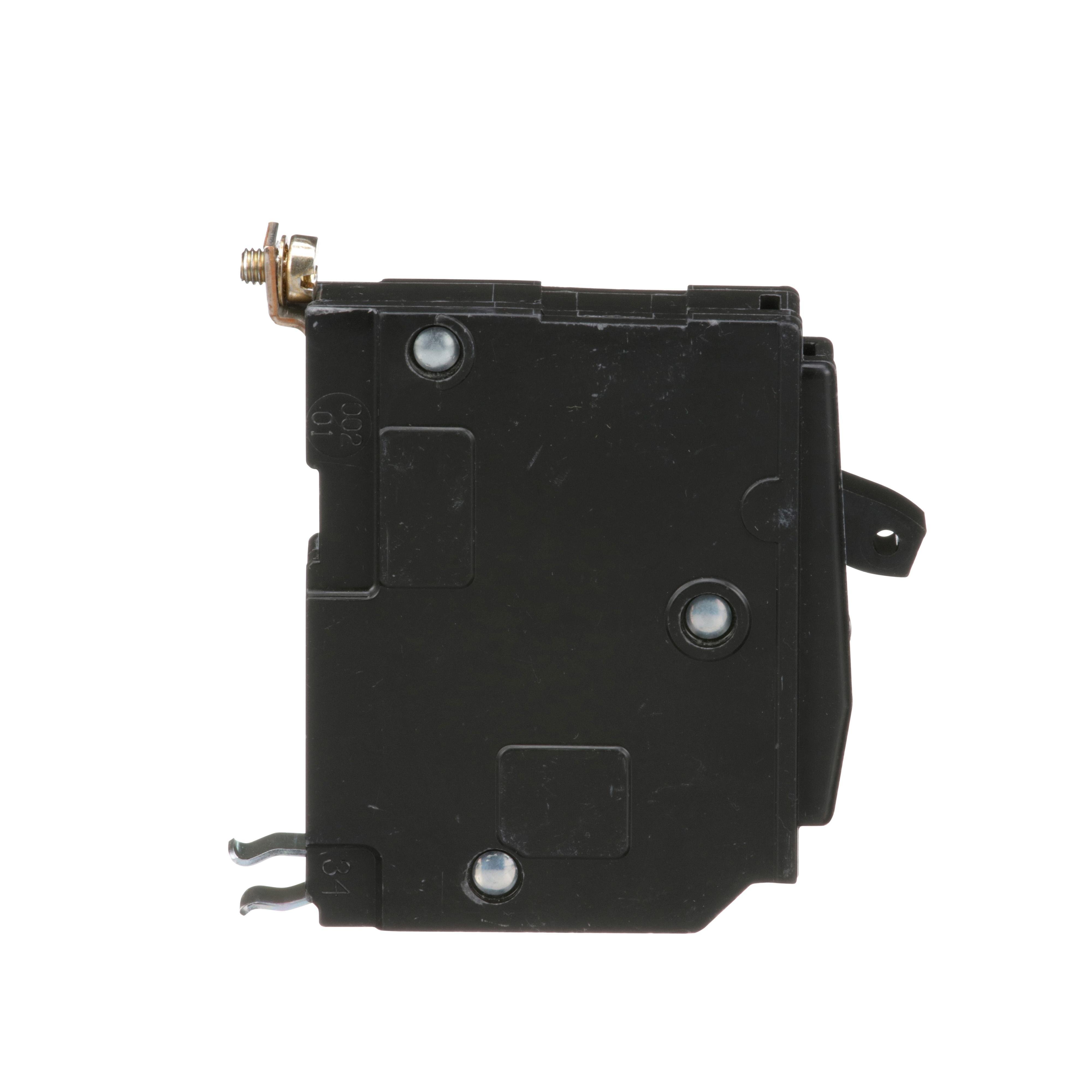 Picture of QOB115 - Mini circuit breaker, QO, 15A, 1 pole, 120/240VAC, 10kA, bolt on