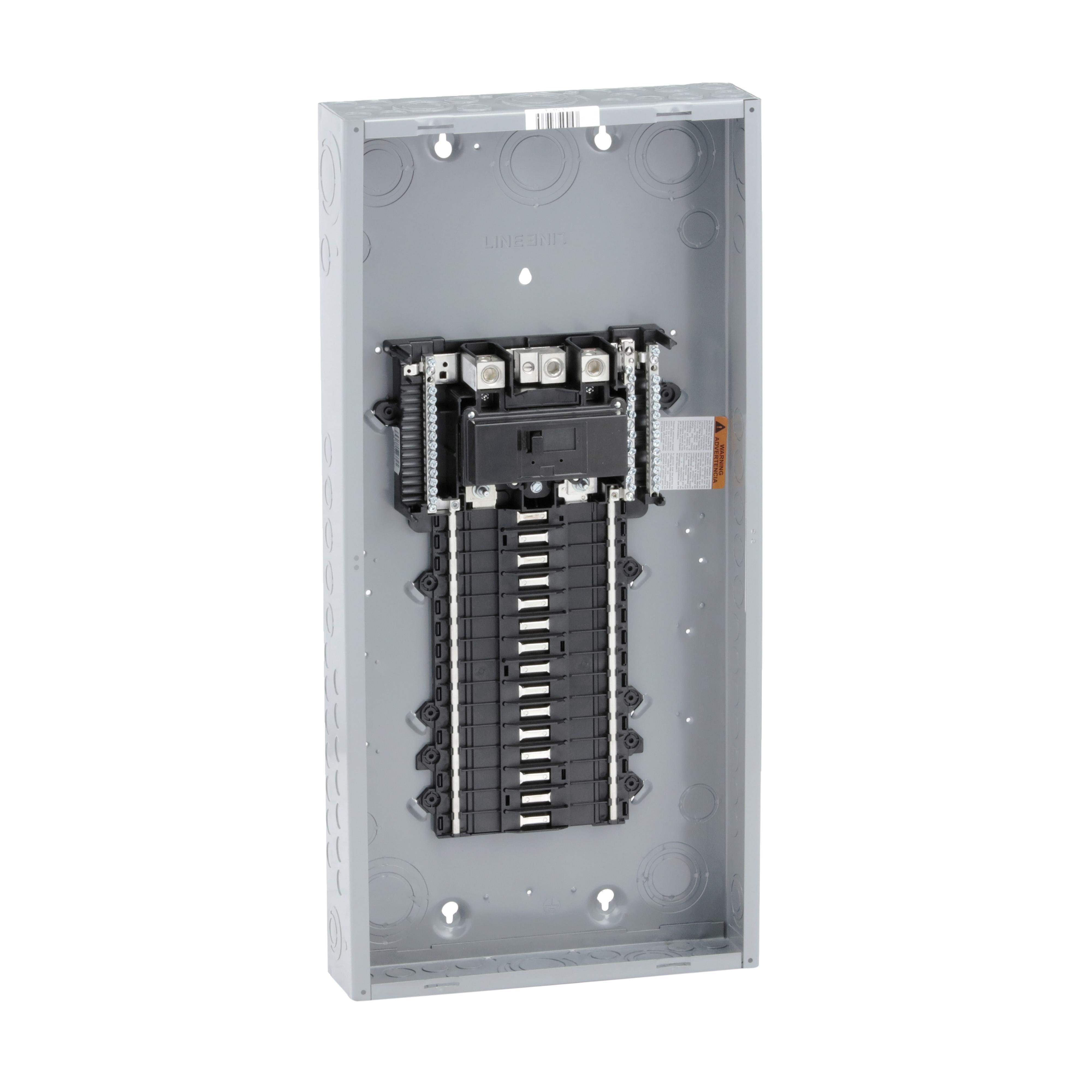 Picture of QO130M200P - Load center, QO, 1 phase, 30 spaces, 30 circuits, 200A convertible main breaker, PoN, NEMA1