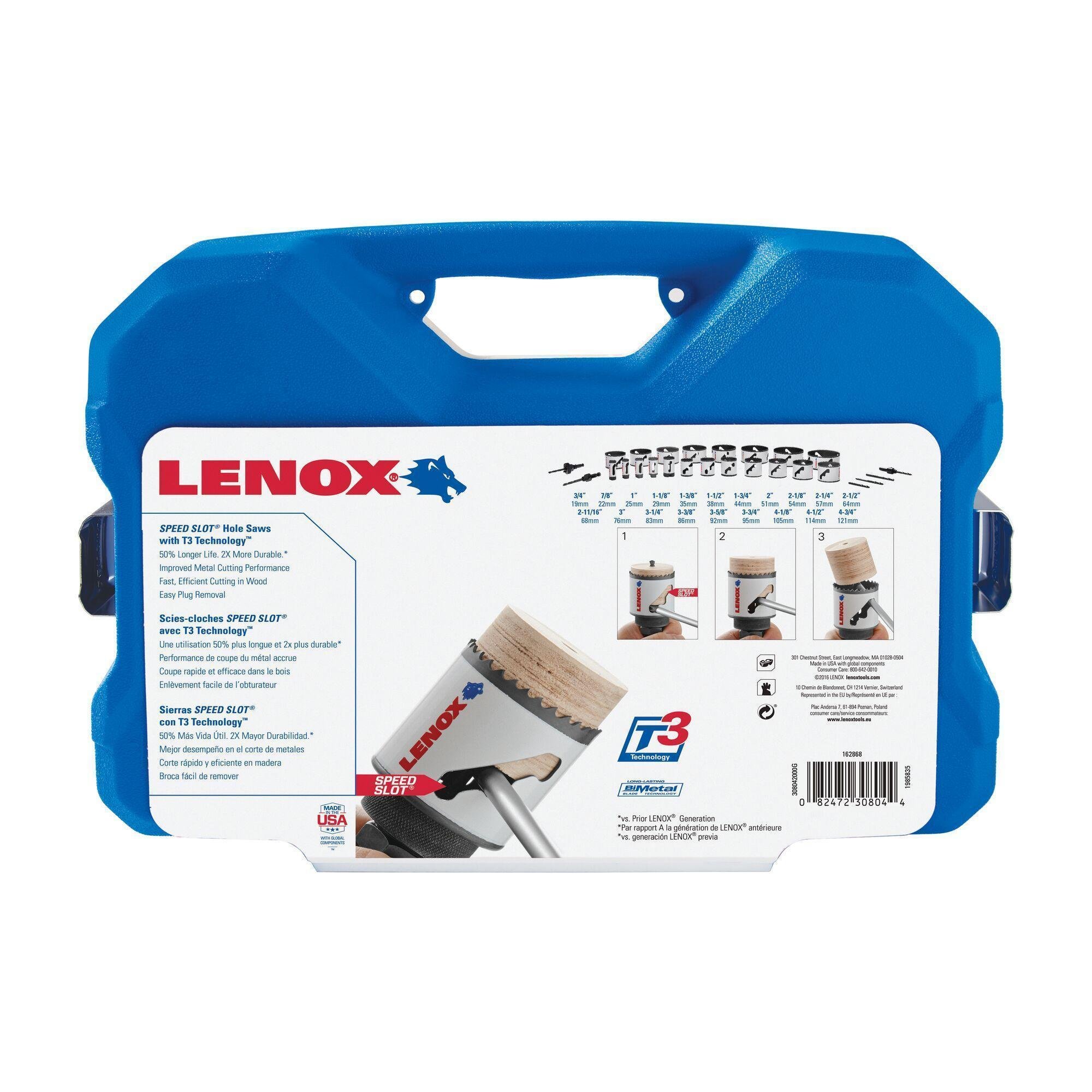 Picture of 30804-2000G - LENOX Hole Saw Kit, Speed Slot, 26-Piece