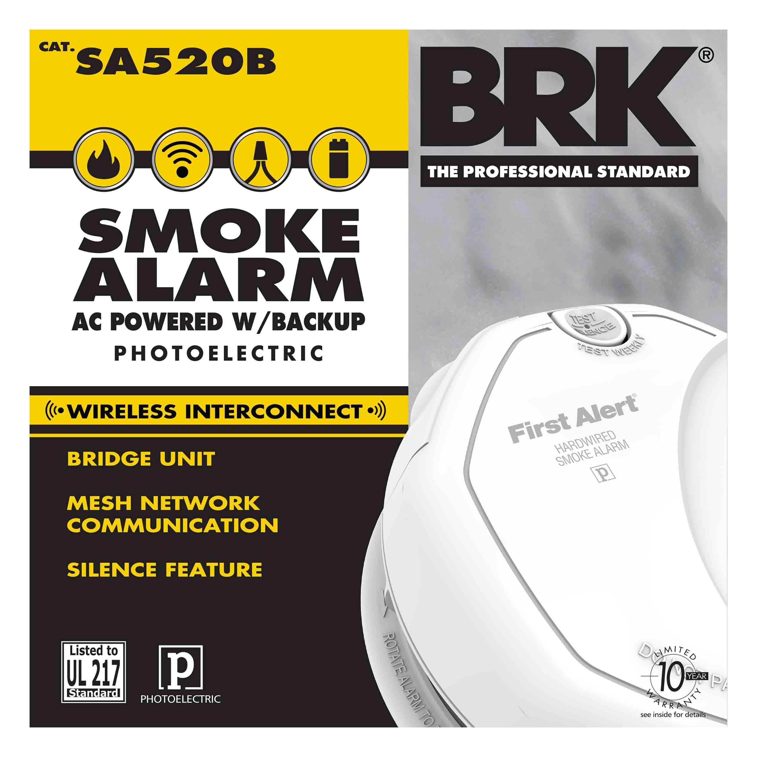 Picture of SA520B - 120V AC/DC BRK Wireless Interconnect Smoke Alarm-Bridge Unit