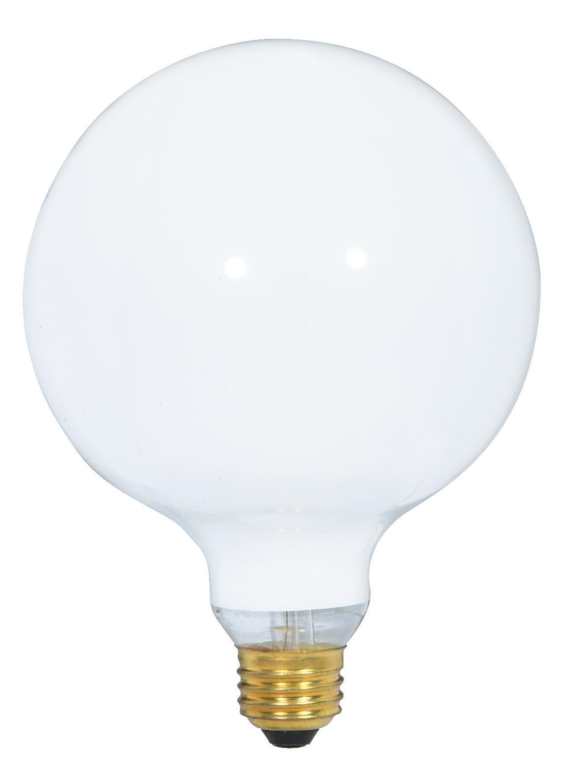 S3004 - 150 Watt G40 Incandescent - Gloss White - 4000 Average rated hours - 1550 Lumens - Medium base - 120 Volt