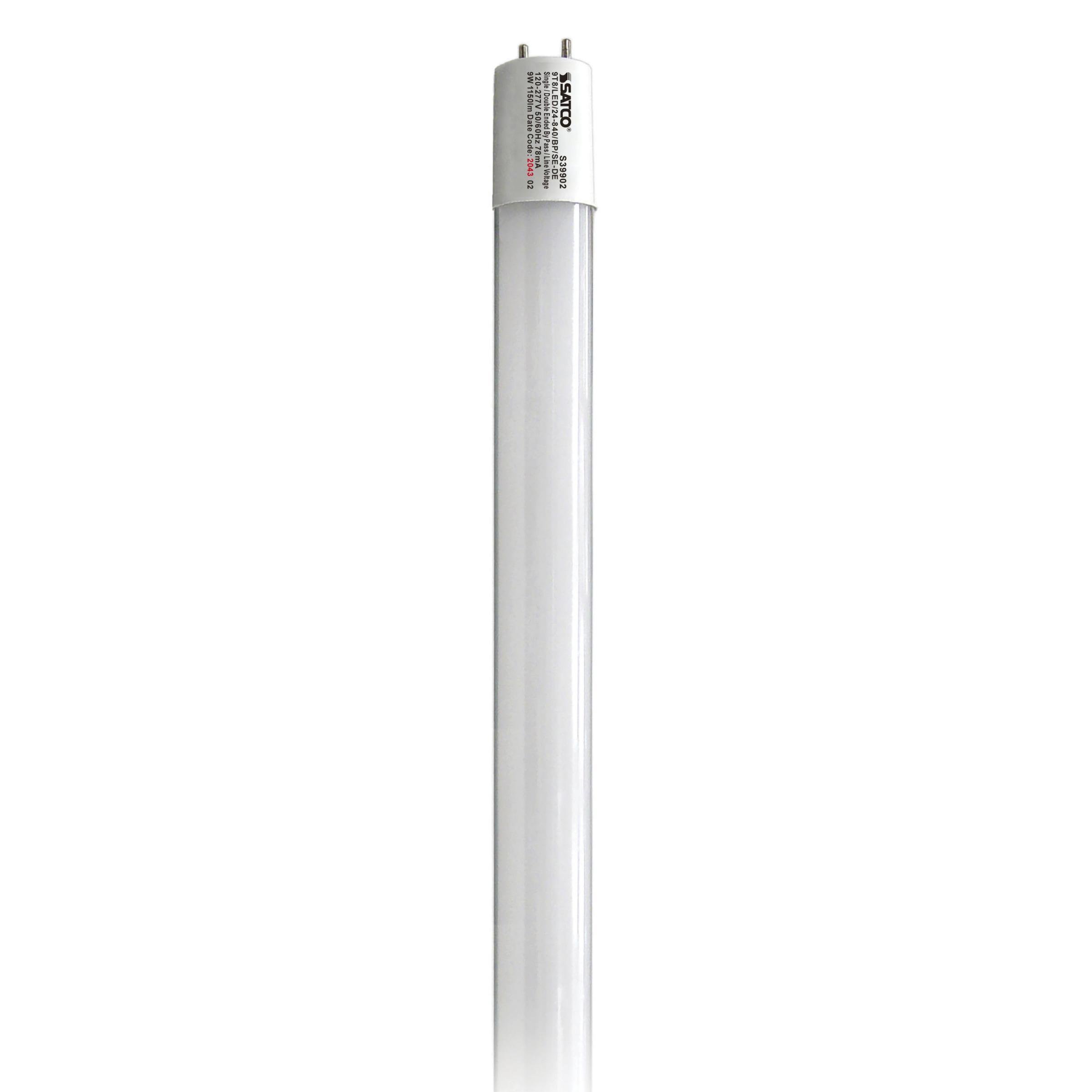 Picture of S39902 - 9 Watt T8 LED - 2Ft - 4000K - Medium Bi Pin base - 50000 Average rated hours - 1150 Lumens - Type B - Ballast Bypass - Single or Double Ended Wiring