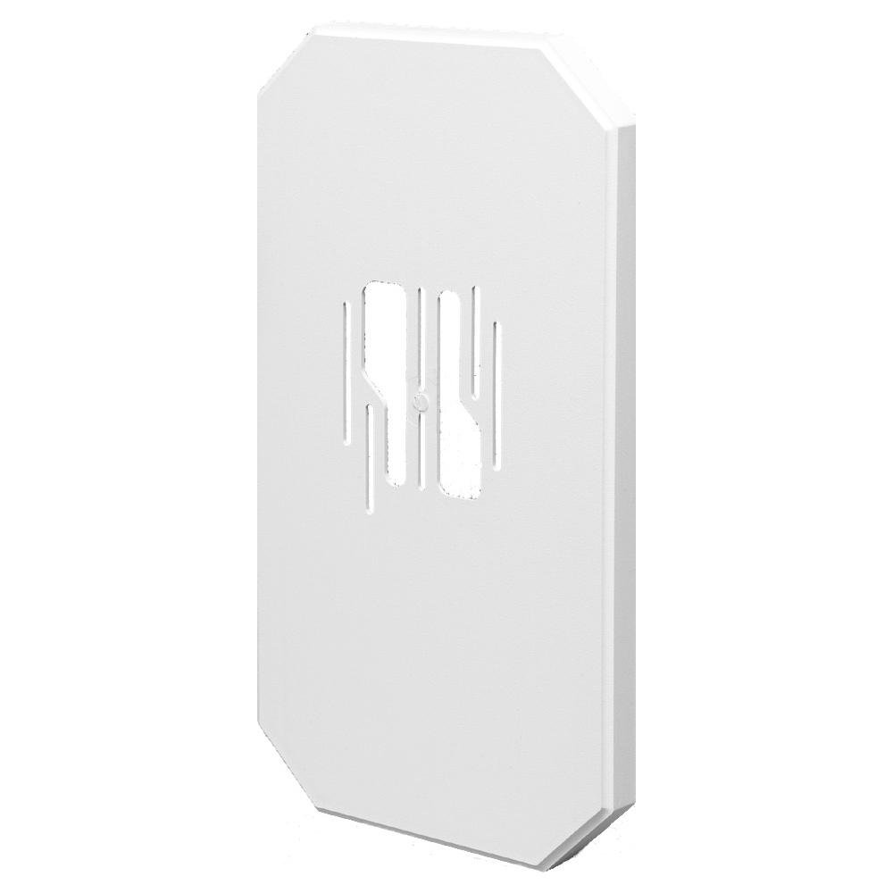 8100MLP - Accommodates light fixtures with mounting bracket up to 12". 8 x 15-1/2 mounting surface. For use with Arlington siding blocks part numbers 8131, 8141, 8151, 8161, 8171, 8141DBL, 8091F.