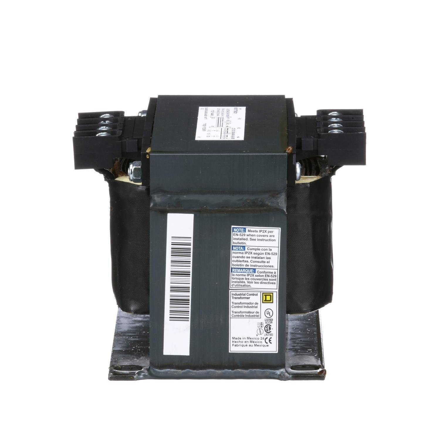 9070T750D1 - Transformer, Type T, industrial control, 750VA, 1 phase, 240x480V primary, 120V secondary, 115C rise