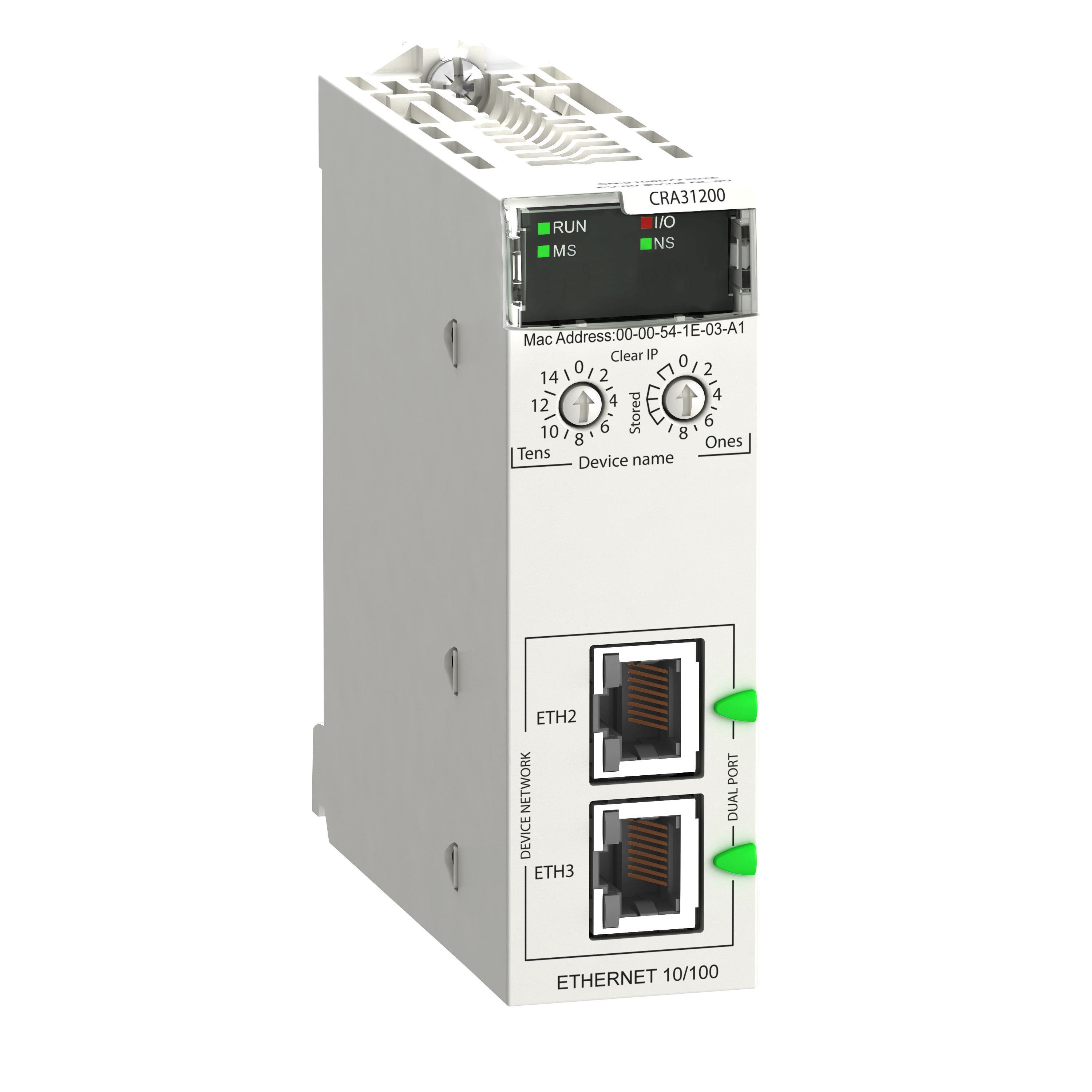BMXCRA31200 - remote IO drop E/IP, Modicon X80, standard