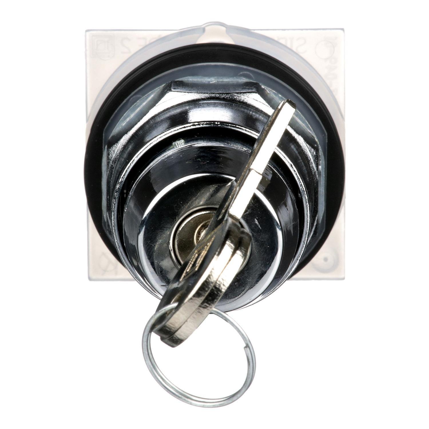 9001KS11K1 - 30mm Push Button, Type K, keyed selector switch, 2 position, key removal on left