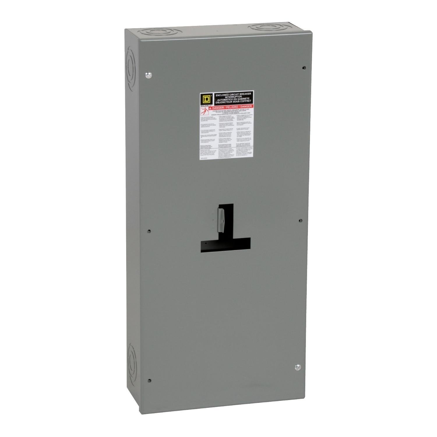 Picture of J250S - Circuit breaker enclosure, PowerPacT H/J, 15A to 250A, NEMA 1, surface mount, 14.36in W x 31.36in H x 6in D