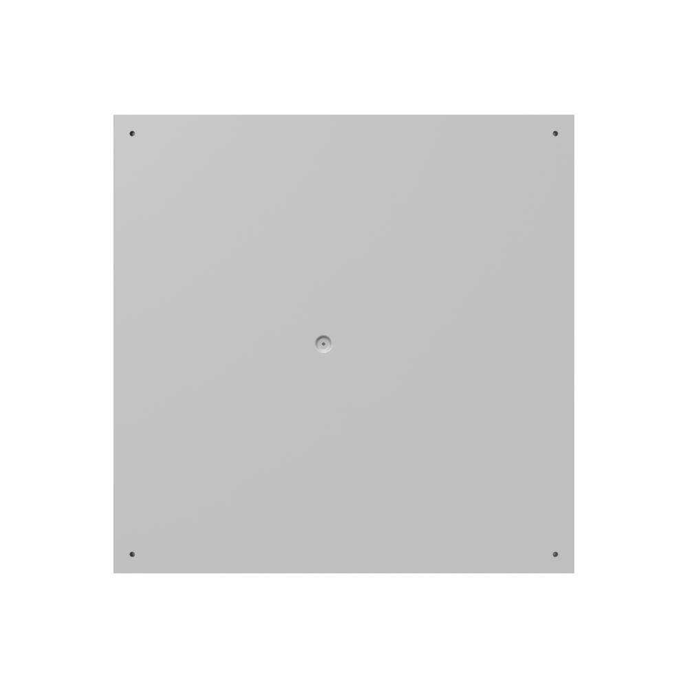 Picture of 24246-SC1 - 24X6x24 Screw Cover Type 1 UL Listed Steel Knockouts ANSI 61 Gray Cover With Teardrop Slots Mounting Holes In Back
