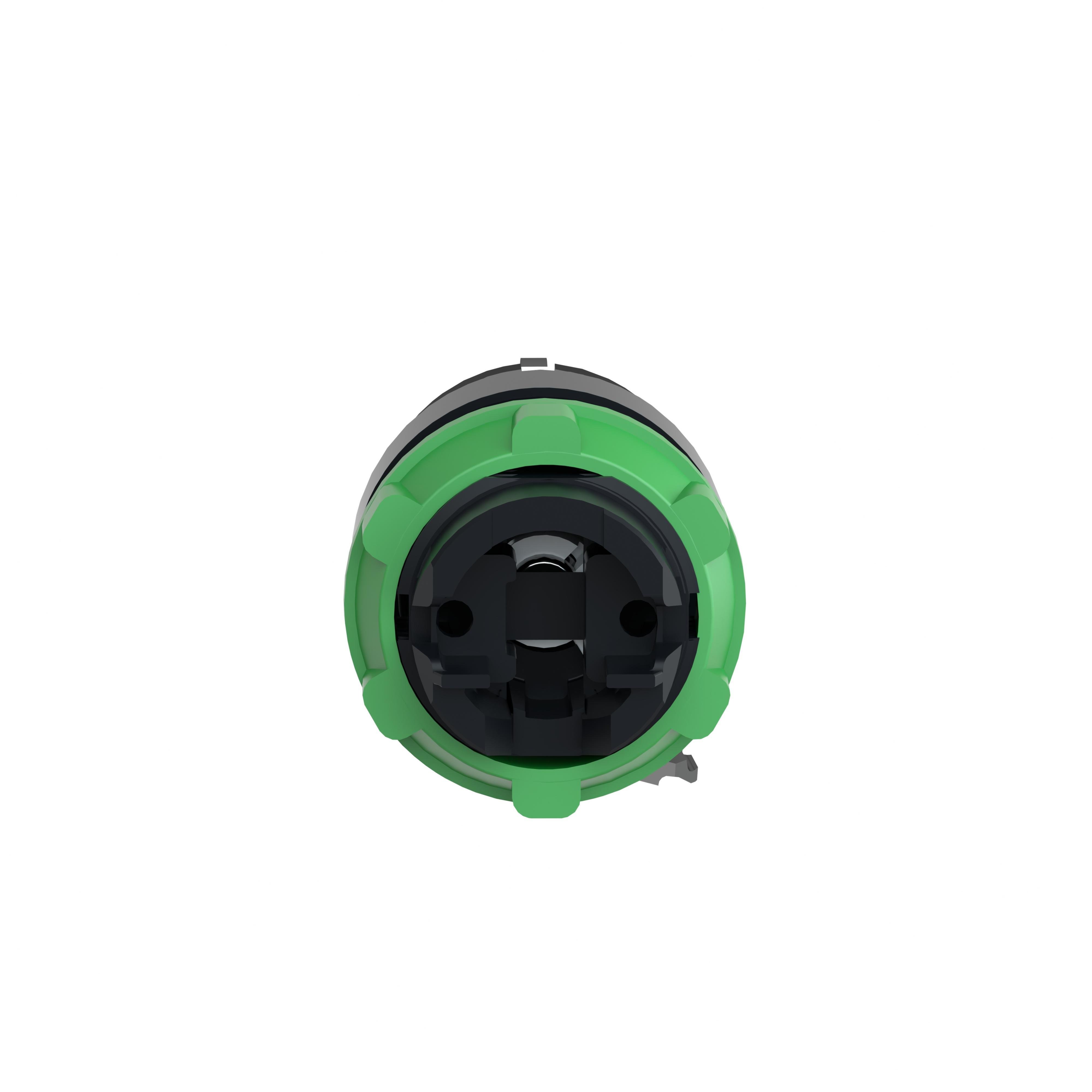 Picture of ZB5AG2 - Key selector switch head, Harmony XB5, plastic, black, 22mm, key 455, 2 positions, stay put