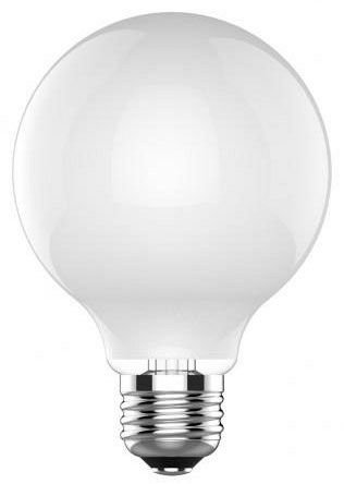 28372 - GE Soft White 60W Replacement LED Light Bulbs Decorative Globe Medium Base White G25