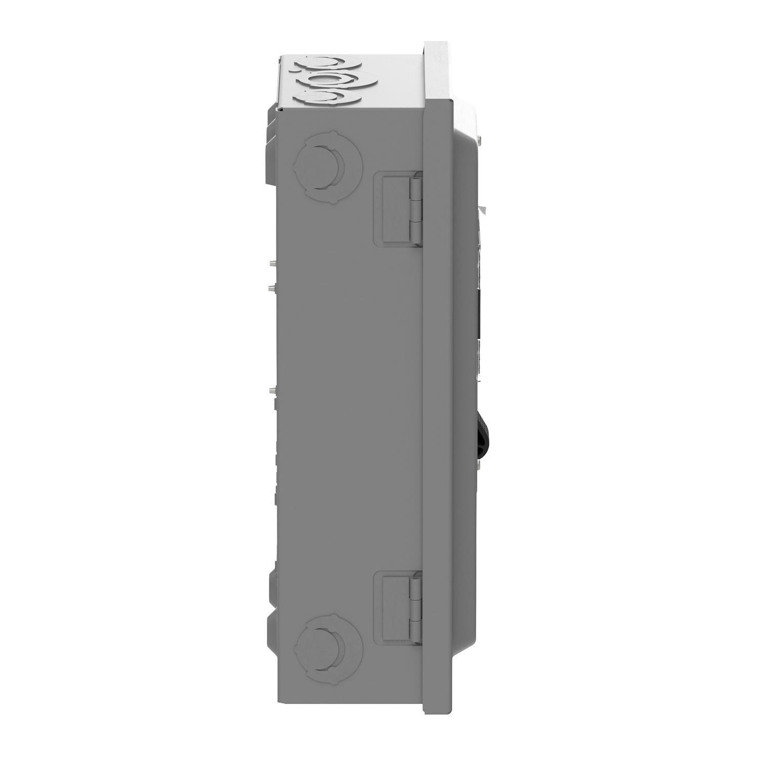 Picture of VH321N - Safety switch, VisiPacT, heavy duty, fused, viewing window, NEMA 1, 240V, 30A, 3 pole, neutral installed