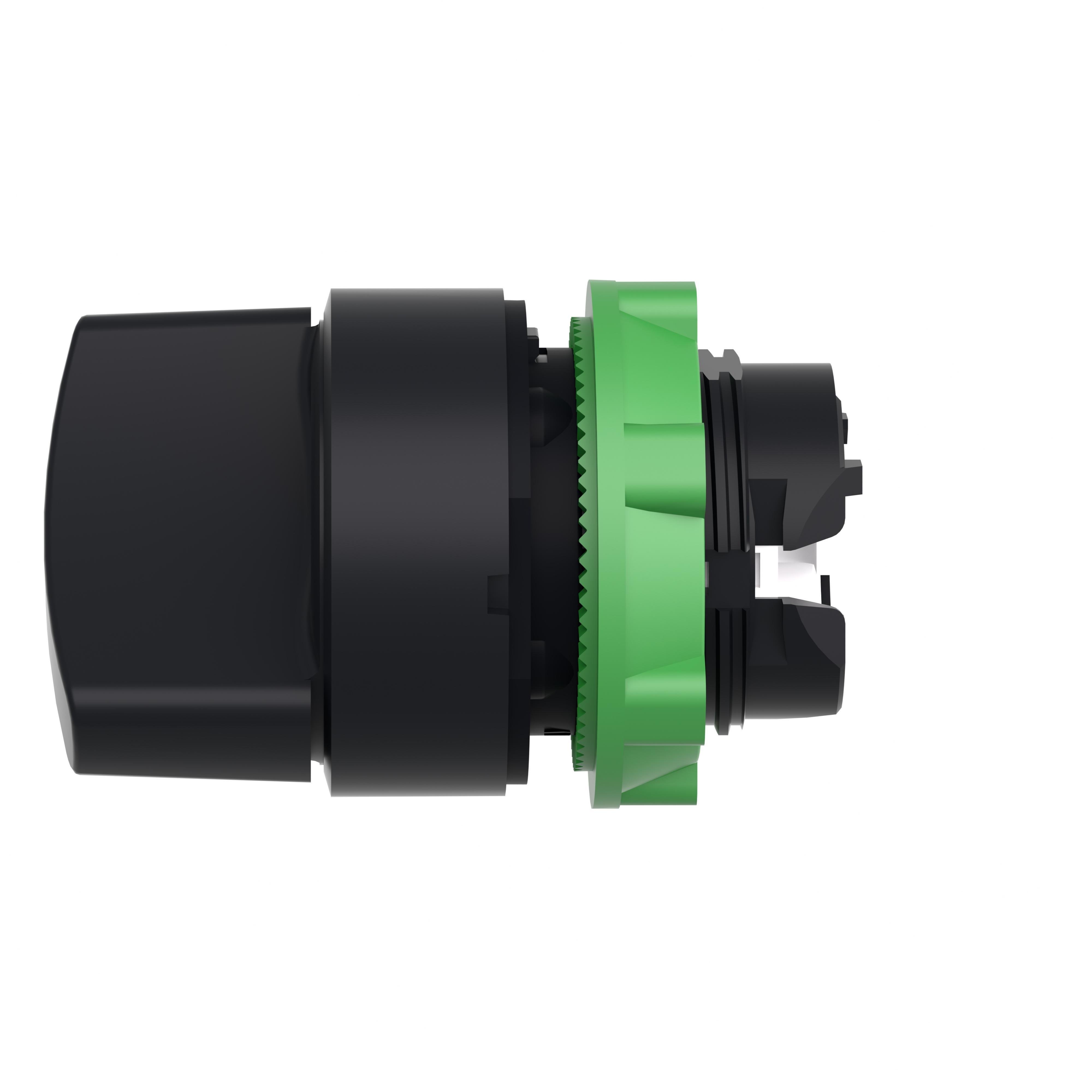 Picture of ZB5AD4 - Head for selector switch, Harmony XB5, plastic, black, 22mm, 2 positions, spring return from right to left