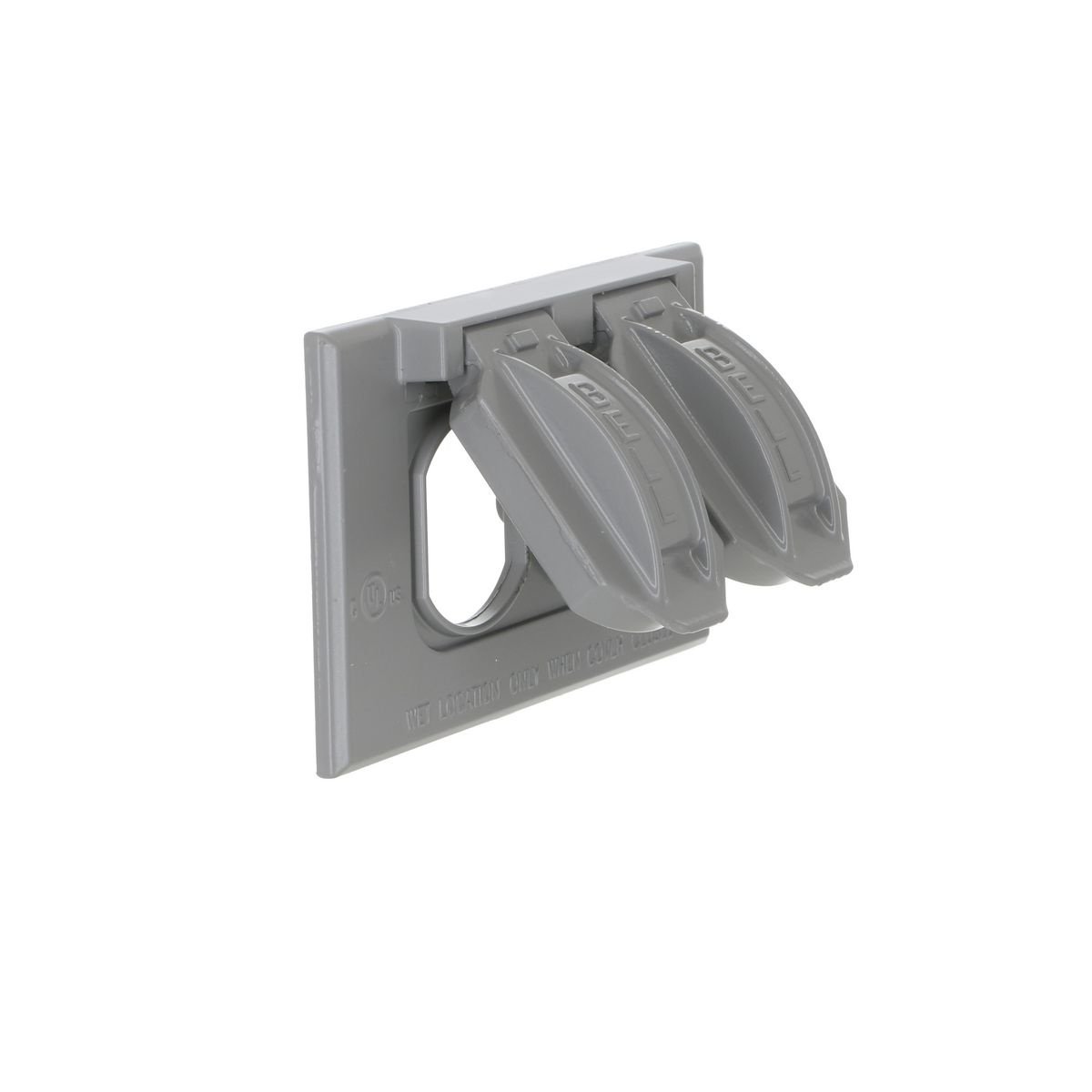 Picture of 5180-0 - 1-Gang Horizontal Weatherproof Cover, Duplex, Gray