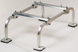 IBEX2401 - Ibex1201 24" Tall Single Fan Mini Split Outdoor Stand Aluminum