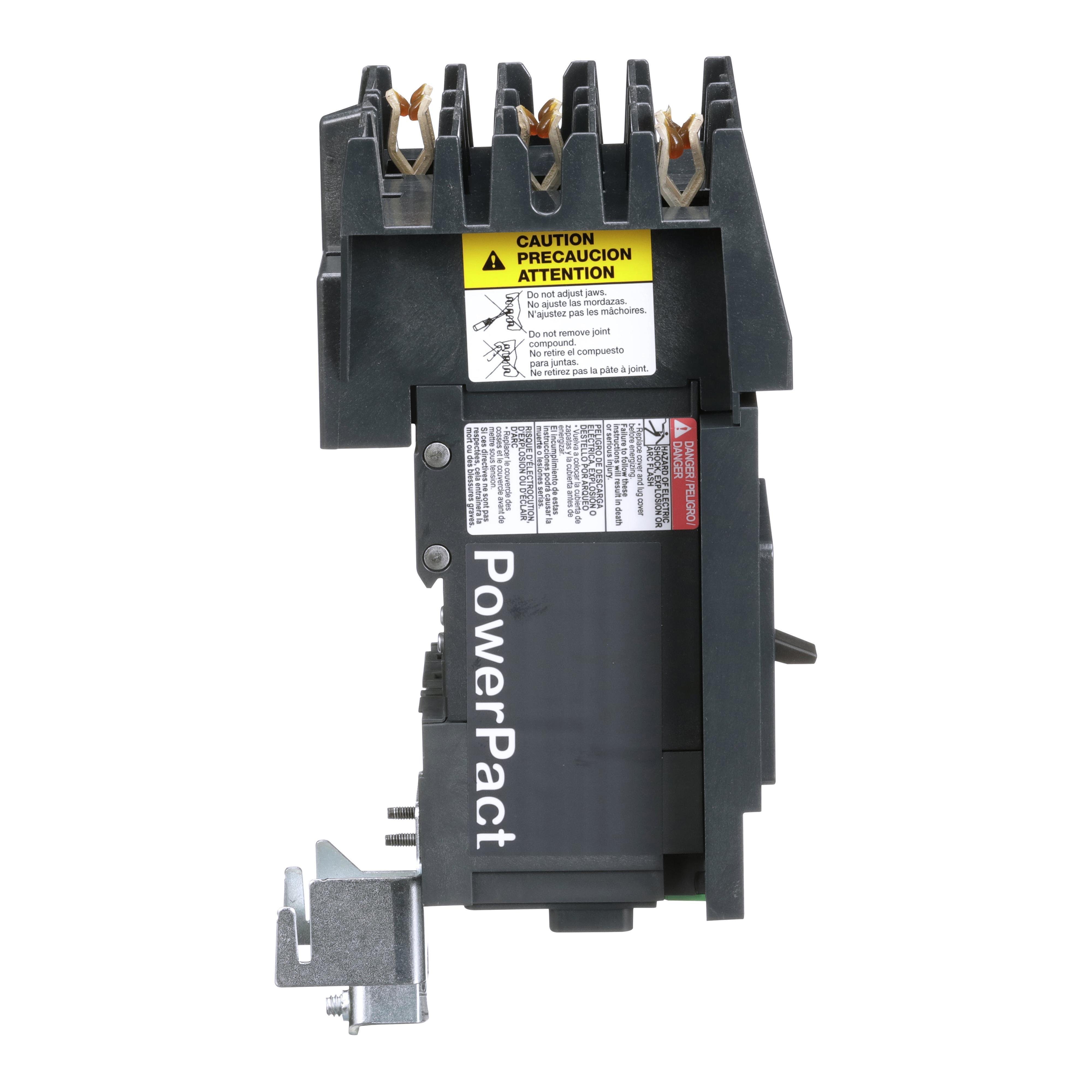Picture of BDA36050 - Circuit breaker, PowerPacT B, 50A, 3 pole, 600Y/347VAC, 14kA, I-Line, thermal magnetic, 80%, ABC