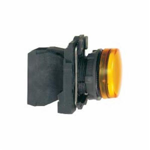 Picture of XB5AVG5 - pilot light, Harmony XB5, grey plastic, orange, 22mm, universal LED, plain lens, 110...120V AC