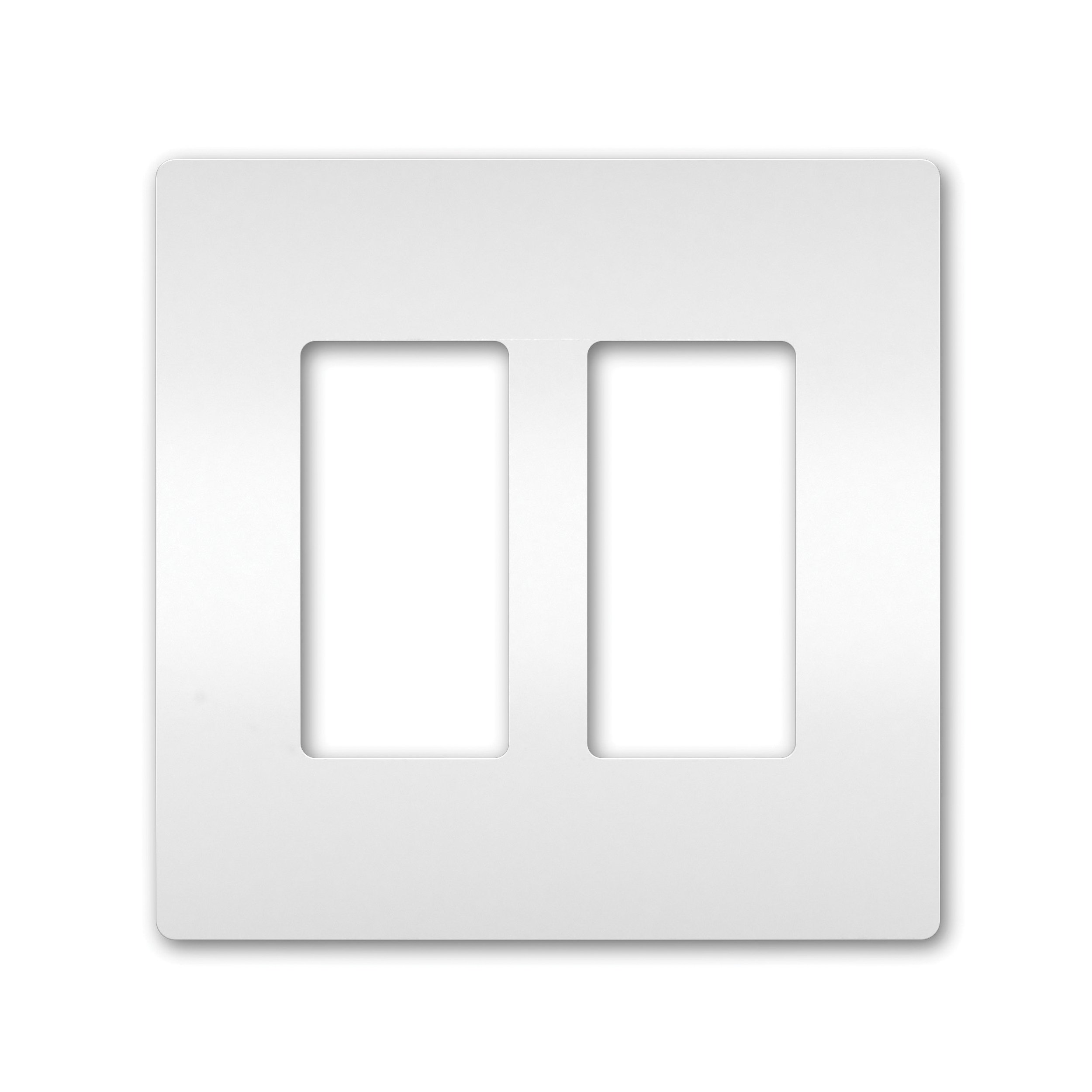 RWP262W - radiant® 2-Gang Screwless Wall Plate White