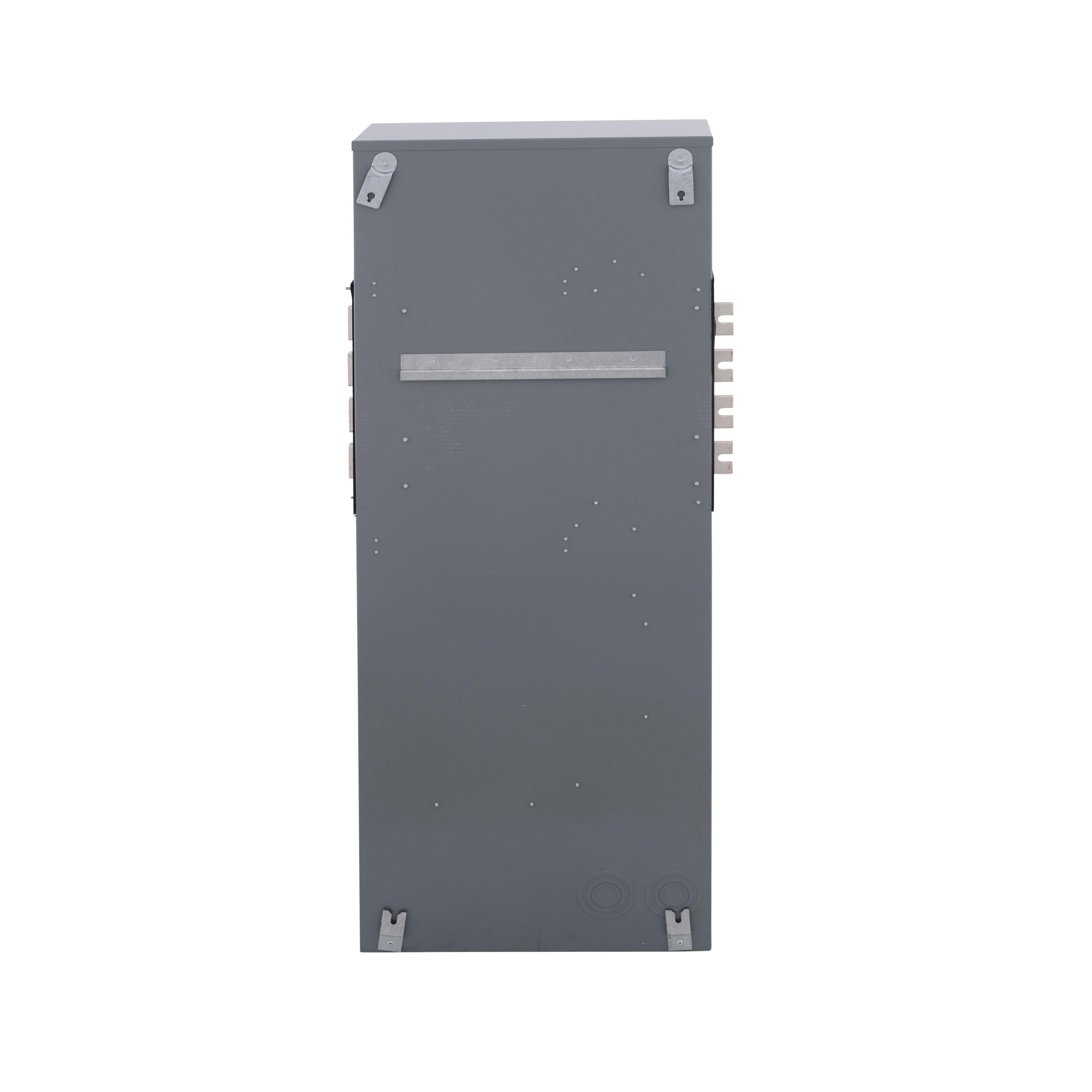 Picture of EZMT312225 - Branch unit, EZ Meter-Pak, 225A, 2 x 5 jaw sockets, 208Y/120VAC, test block bypass, ringed, 1200A Al/Cu busbar