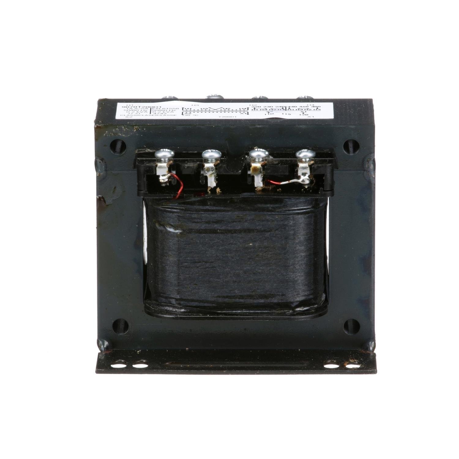 Picture of 9070T200D1 - Transformer, Type T, industrial control, 200VA, 1 phase, 240x480V primary, 120V secondary, 80C rise