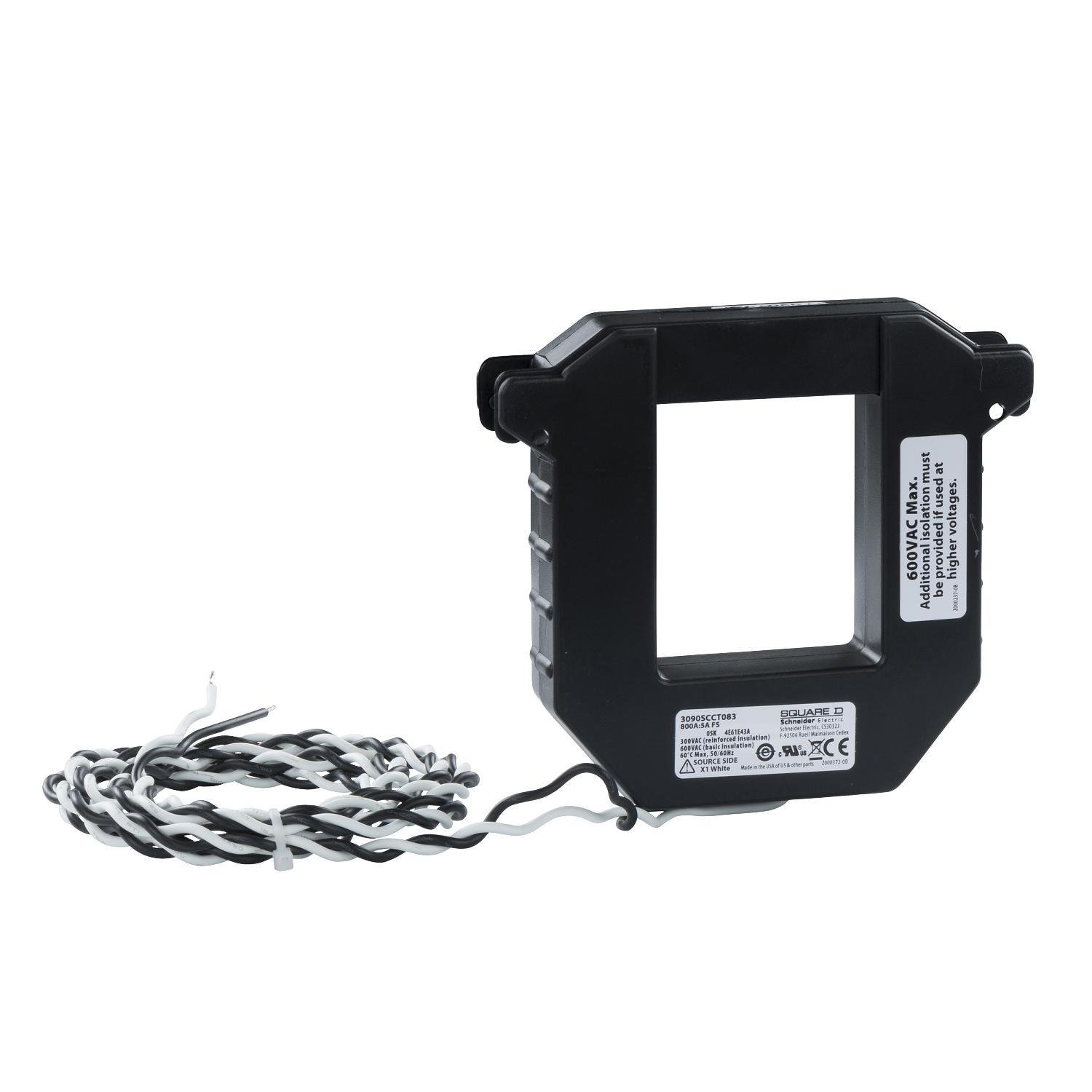 3090SCCT083 - Square D - PowerLogic 3090 SCCT - split core CT - 800/5 A - size 3 - 12.5 VA